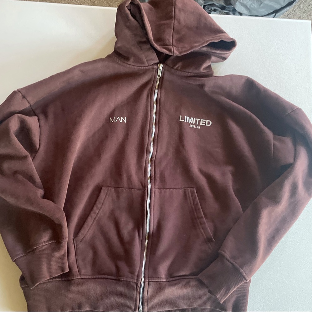 Brown Limited Edition Zipup Hoodie | Size Medium
